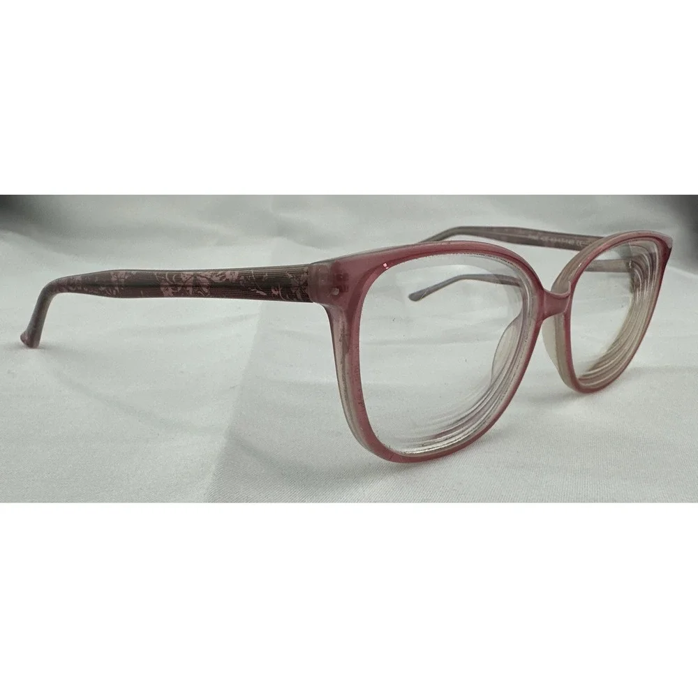 Modern HADLEY PINK ICE 53-17–140 Plastic Full Rim Eyeglasses‎ Frame JF37